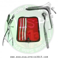  Hegar uterine dilator 3 pieces set, 7-8, 9-10, 15-16,  wartenberg pinwheel,mathieu speculum, grave small